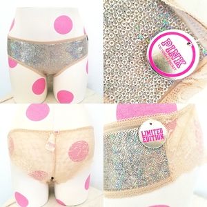 Victoria's Secret PINK Vintage Limited Edition Sequin Bling Hipster Panty NWT